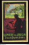 Lumi&egrave;re et Jougla. Plaques , papiers, produits. Cerisiers ? Printemps?