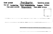 UPU Postkarte Weltpostverein 8 langues  non divis&eacute; avec timbre