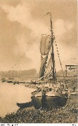 Niel Bateau à briques sur le Rupel
