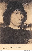 Mus&eacute;e Royal d'Anvers. Portrait de Nicolas Sforzore Spinelle, par Hans Memlinc