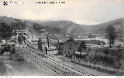 Anseremme. Panorama de la Meuse et le pont