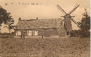 Achterbroek. Zicht op den molen met hoeve