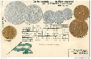 Carte postale avec pavillon national pour ... -R&eacute;publique de l'Argentine