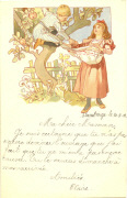 Les quatre saisons. L'automne. Cueillette des fruits