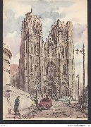 Collégiale Saint Michel et Gudule Série La Belgique Pittoresque-Franco Fiori
