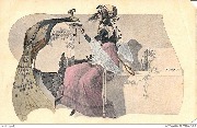 (Jeune femme avec un paon)