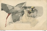 (Jeune femme avec une cigogne)