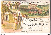 Jubiläums-Ausstellung Wien 1898 Gruss aus Frain