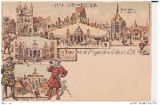 Oud Antwerpen.Chapelle,Hospice,Théatre Souvenir de l'Exposition d'Anvers 1894 Oud Antwerpen.Chapelle,Hospice,Théatre Souvenir de l'Exposition d'Anvers 1894