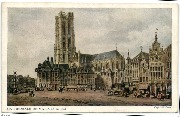 Cathédrale de Malines en 1833 d'après S.Prout