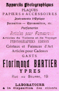Pub Florimond Bartier Rue au beurre 19, Ypres