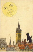Chats &agrave; la lune