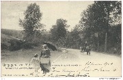 Umgegend von Metz.  Schlachtfeld von Gravelotte   Die Schlucht nach Gravelotte zu