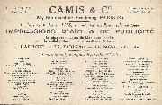 Imprimerie Camis Liste des principaux commanditaires publicitaires