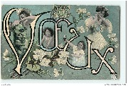 Voeux femmes et enfants (style art nouveau)
