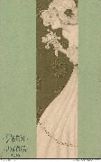 Demi-Vierge. (de profil respirant un bouquet de fleurs)