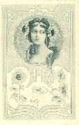 Buste de femme art nouveau