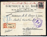 Dietrich & Cie  Bruxelles 10 Place du Mus&eacute;e Aout 1915