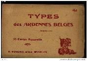 Type des ardennes belges 10 cartes aquarelle. M Marcovici Editeur Bruxelles