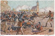 Völksrschlacht - 19/10/1813 Erstürmung der grimmaischen Tores durch das ostpreussische Landwehr-Bataillon...