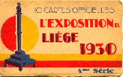 L'Exposition de Liège 1930-10 cartes officielles -4ème série