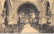 Chaussée-Notre-Dame Louvignies. Intérieur de l'Eglise de Chaussée-Notre-Dame, datant du XIIIe siècle