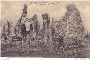 Ruines de Schoore The Ruins at Schoore Eglise The Church 1914-18