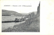 Agimont. - Passage à Gué : L'embarquement