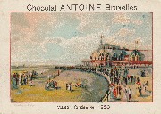 Chocolat Antoine Bruxelles  Maison fondée en 1850 Ostende Le Kursaal,laplage n°41