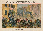 Chocolat Antoine Bruxelles  Maison fondée en 1850 Bruxelles Retraite des hussards hollandais par la Porte de Flandre n°22