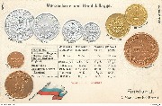 Münzenkarte und Handelslflagge .... Finnland