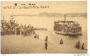 Anvers. Antwerpen Le bateau Princesse Charlotte faisant la traversée de la Tête de Flandre Boot Princesse Elisabeth...