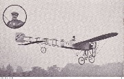 Jan Olieslagers sur monoplan Blériot (en vol)