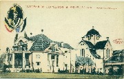 Souvenir de l'exposition de Bruxelles 1910. Pavillon de l'Allemagne (Kaiser Guillaume en M&eacute;daillon)