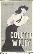 Colette Willy (N/B militaire) autographe Guillaume Apollinaire