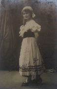 Photo carte dédicacée 1916. Meg De Cock en soubrette. Photo Polak Bruxelles