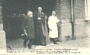 Bezoek van Mgr Mercier, aan de gekwetsten in het Stuyvenberg gasthuis