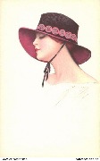 (T&ecirc;te de femme au chapeau rouge)