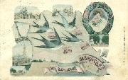Souvenir de Bruxelles. Multivue. Hirondelles