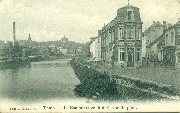 Thuin. La Sambre (rive droite) vue du pont.