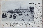 Temsche Tamise Land van Waes Dichtgevroren Schelde 1890-1891 Pays de Waes L'Escaut gelé pendant l'hiver 1890-1891