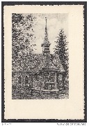 Abbaye d Orval -Chapelle ND des Scouts,d'apr&egrave;s l'eau forte de G&eacute;o Fosty