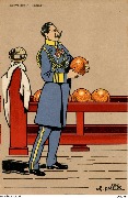 Bowling  &agrave; Berlin (caricature de Guillaume II)
