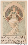 Bienfaisance-Austro-hongroise par Mucha (originale sans Collection des cent!)