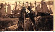 (Scène au port une triste veuve) (Scène au port une triste veuve)