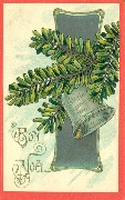 Bon No&euml;l  (Clochette, branche de sapin )