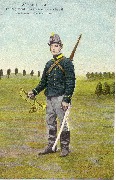 ARMEE BELGE 1erR&eacute;giment des Chasseurs &agrave; cheval,Trompette-Tenue de route