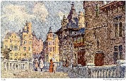 Antwerpen. Het Steen en het Vleeschhuis  Anvers. Le Steen et la Vieille Boucherie