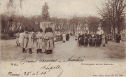 Metz. Paroleausgabe auf der Esplanade Metz. Paroleausgabe auf der Esplanade
