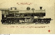 Chemins de fer de l'Etat Belge Locomotive Compound type ''Atlantic'', 4 cylindres, 4 roues accouplées à bogie et essieu de support arrière pour trains express